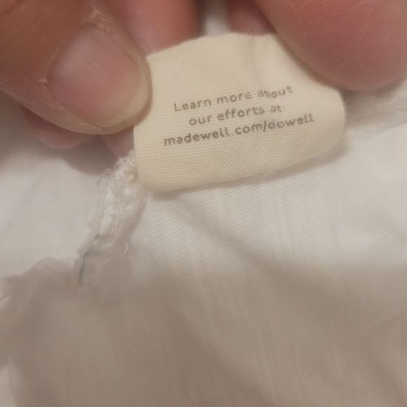 Madewell V-Neck Tissue Thin SZ Large Short Sleeve Tee - Picture 5 of 5